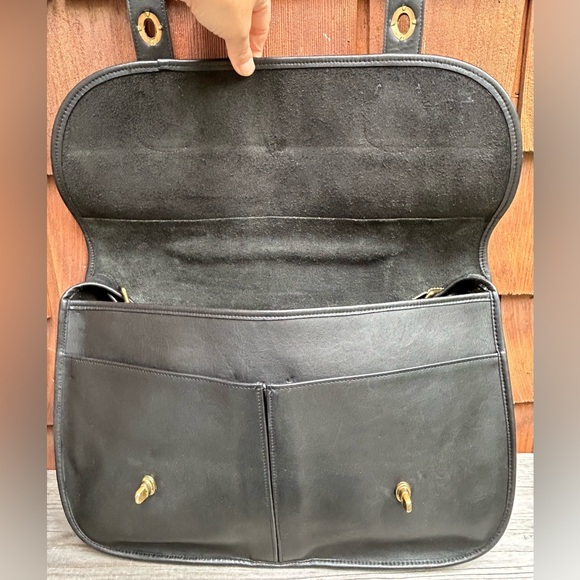 Like new, 70s Vintage Coach carrier musette unisex messenger Briefcase work bag - Picture 3 of 17